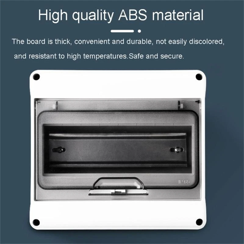 Electrical Box Electrical Distribution Box 3/5/8/12/18Ways Plastic Circuit Breaker Distribution Box Clear Lid Power Distribution Protections Box IP65 Waterproof