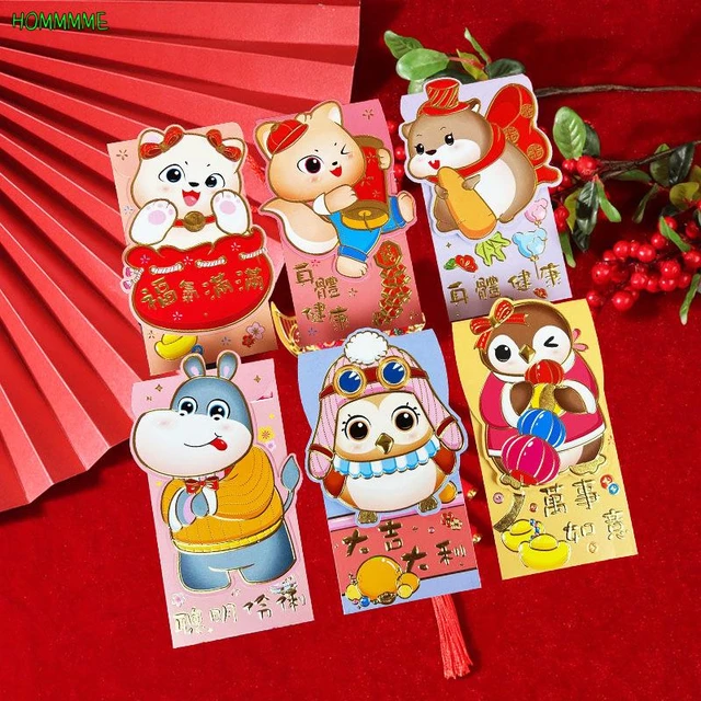Disney Mickey Mouse Red Envelope 2021 Chinese New Year Cartoon New Year Red  Envelope 6pcs Cartoon Fun New Year Red Envelope - Stationery Set -  AliExpress