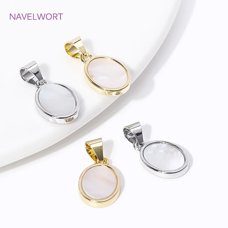 Trendy Multi Styles Charms 18K vergoldetes Messing eingelegte Muschel Charms Anhänger für DIY Schmuckherstellung Halskette Zubehör – Detail 32