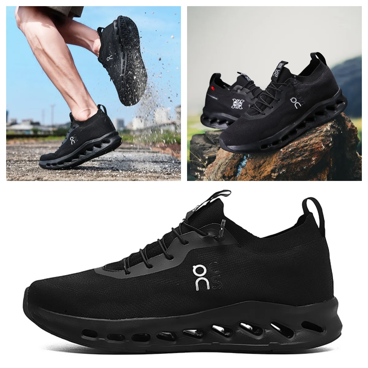 Performance Meets Comfort: Men's Ultra-Light Breathable Running Shoes - Quick-Dry Tech with Cushioned Rebound for Outdoor