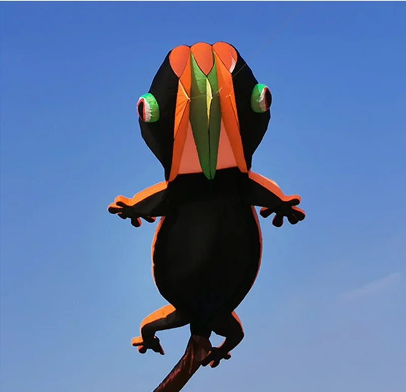 12m New Lizard Gecko Kite Soft Inflatable Kite Color Animal Fly Outdoor Sports Flying Toy High Quality Adult Single Line