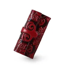 

New Top Layer Cowhide Casual Ladies Long Wallet Multi-card Slot Trend Ladies Hand Wallet Purses and Handbags Luxury Designer