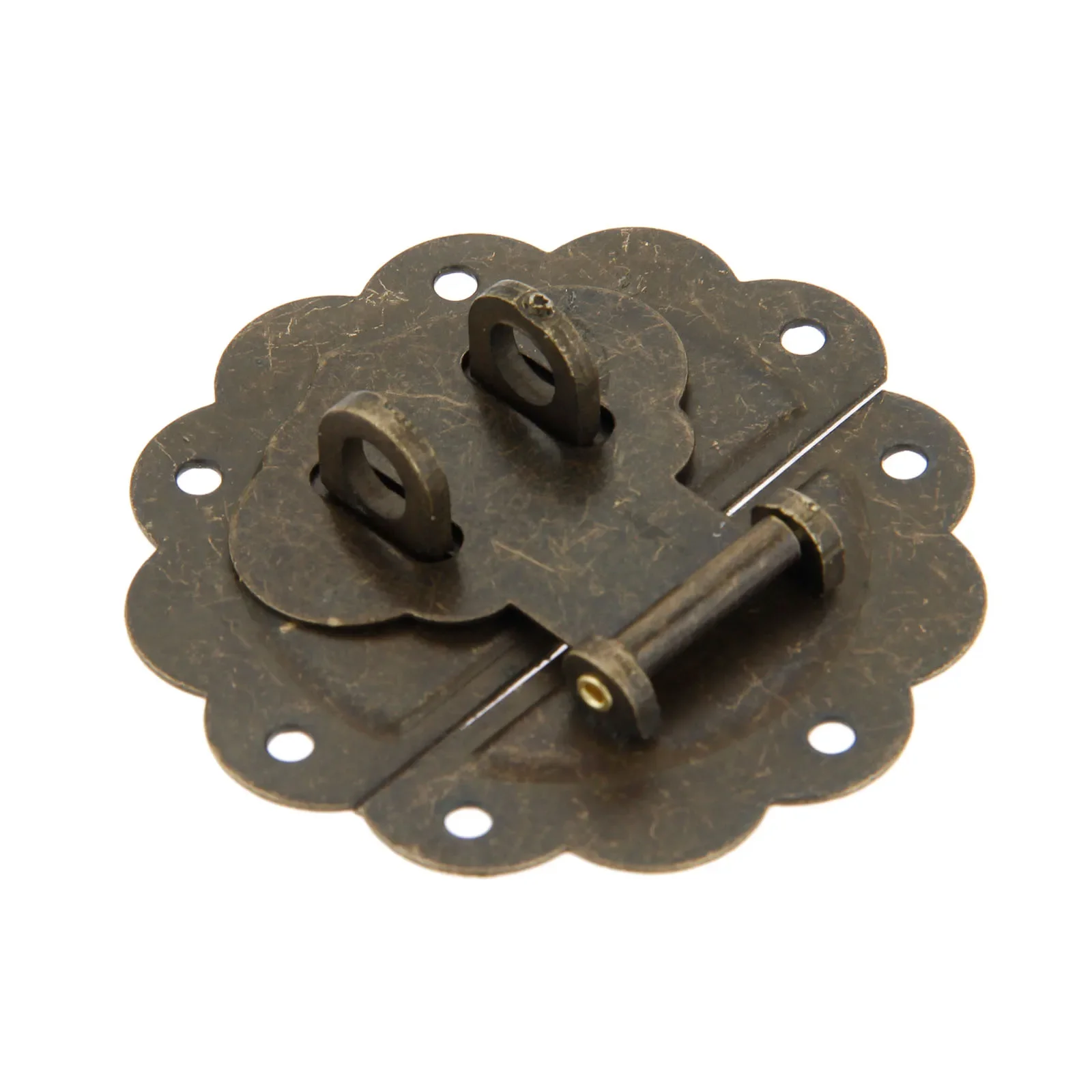 Serrure - Barillet,Serrure Ancienne En Bronze Antique, Serrure Chinoise Et Boîte à Loquet