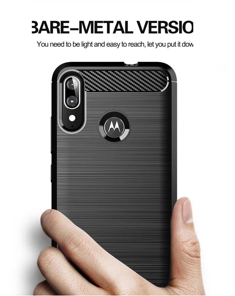 Premium Shockproof Silicone Case - Full Protective Soft Cover with Luxury Carbon Fiber Design