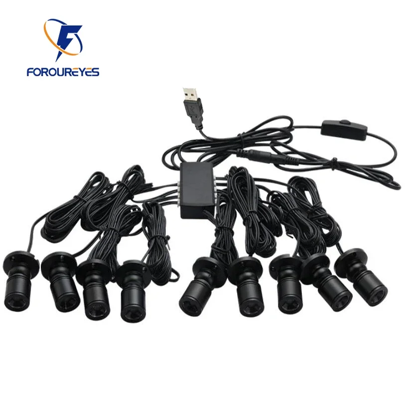 

Освещение для кабинета светодиодное, с регулируемой яркостью, USB 5 В, для витрины, гаража, выставочный чехол, мини-прожектор
