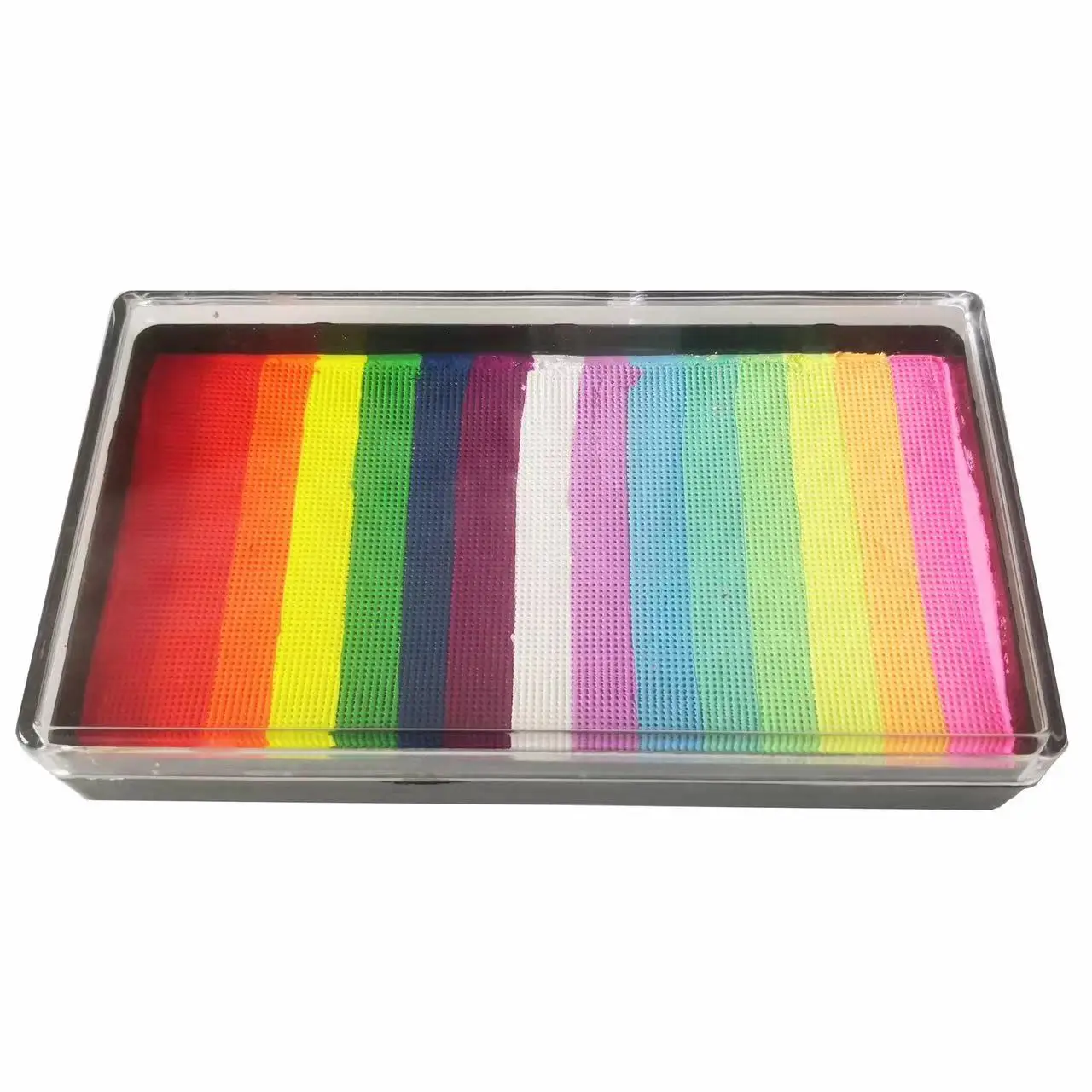 Wholesale 120g Rainbow Split Cake UV Matte Pearly Water Activated Eyeliner Face Painting Body Art Paint (free sponge) 4