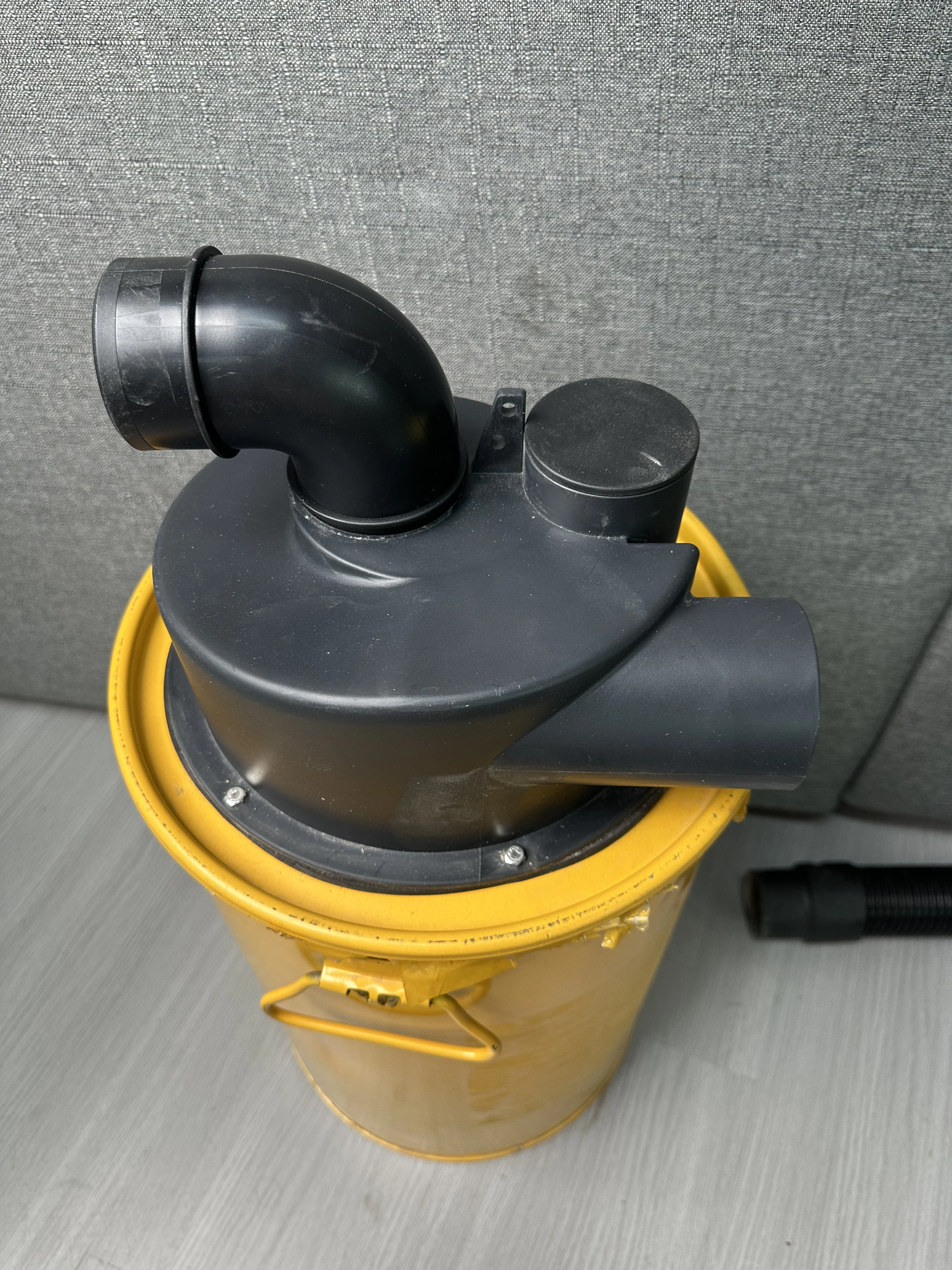 2.5'' Double Filtration Cyclone Dust Collector Woodworking DIY Turbocharged Filter Industrial Separator for Dust Collection