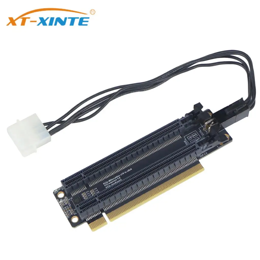 Pci express 4 0 x16 1 to 2 expansion card gen4 gen3 split card pcie