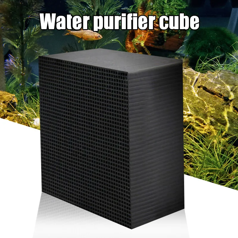 Aquarium Water Purifier Cubes 10x10x5cm Filter Active Carbon