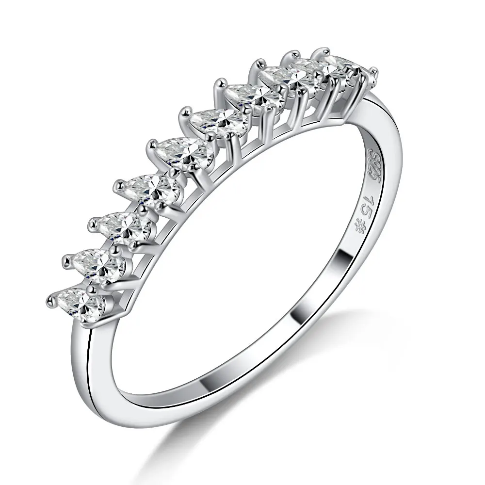 Engagement Rings For Women Moissanite Wedding Band Milgrain