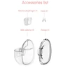1set For S18/S21 Electric Breast Pump Accessories Silicone Diaphragm Membrane Duckbill Valves Flange Horn Insert Milk Collector 2