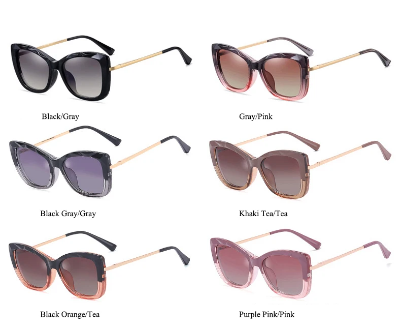 Frauen Magnet Clip Auf Optische Lesebrille Fahren Polarisierte Sonnenbrille Mit Anti Blue Ray Rezept Computer Brille – Detail 5