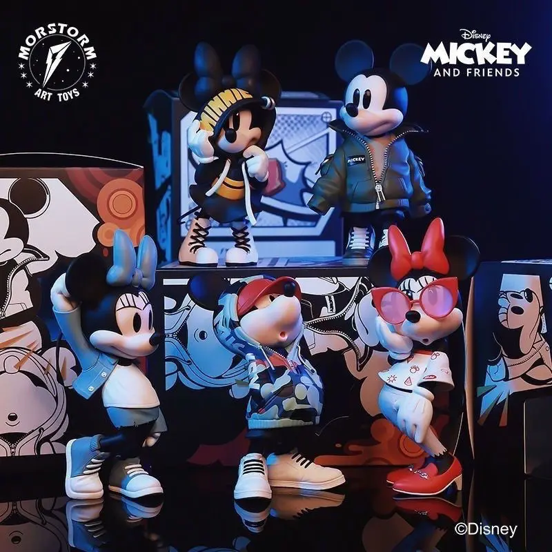 

Оригинальные Модные фигурки из мультфильма «Morstorm Disney», Микки Мауса, милые декоративные фигурки, коллекционные модели, игрушки для девочек, подарки