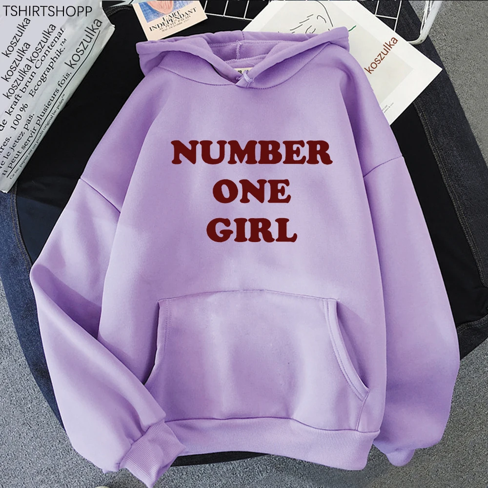 Rosé Number One Girl Hoodie Retro Women Hoodies Kawaii  Clothes Harajuku Aesthetic Autumn Winter Pullover Sweatshirt Vintage 3