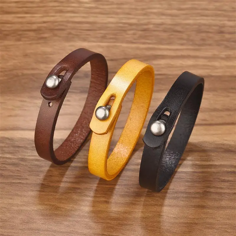 Simple Leather Bracelets