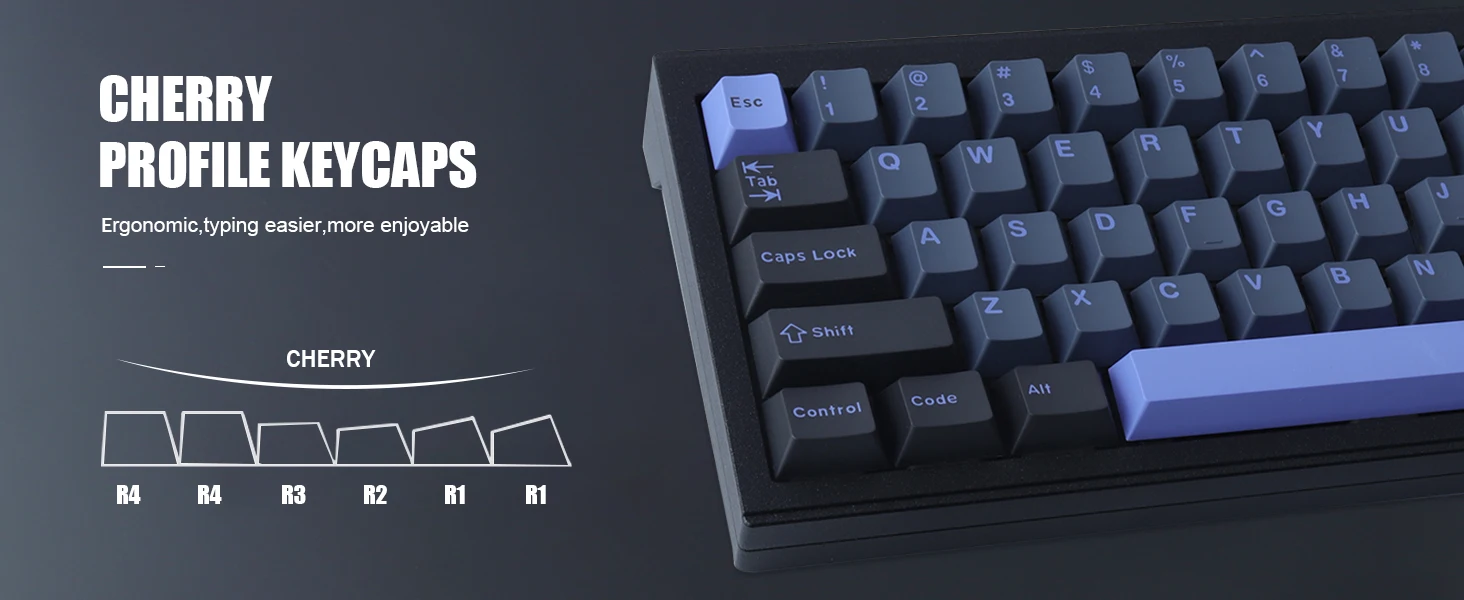 MX, Perfil OEM, ABS Keycap, OEM, Layout ISO, 173 Chaves