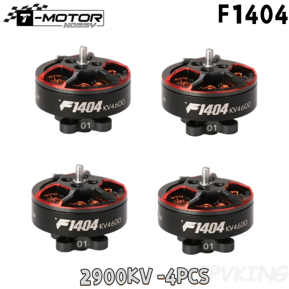 Бесщеточный двигатель T-motor F1404 2900КВ 3800КВ 4600КВ для гоночного дрона FPV