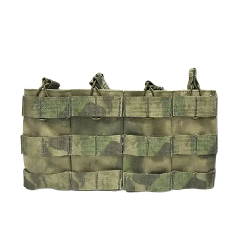 

Quadruple Magazine Bag Green Ruins Camouflage Army Fan Outdoor Equipment Tactical Vest Attachment
