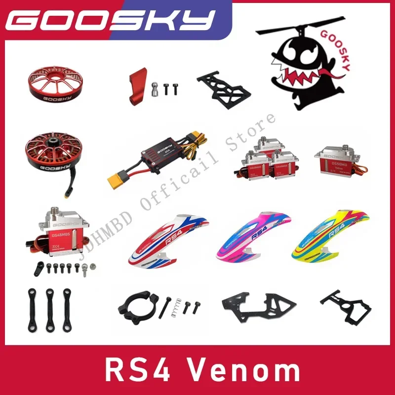 Goosky Rs4 Venom Elicottero Pezzi Di Ricambio Baldacchino Servomotore Esc Per Elicottero Veleno Rs4.