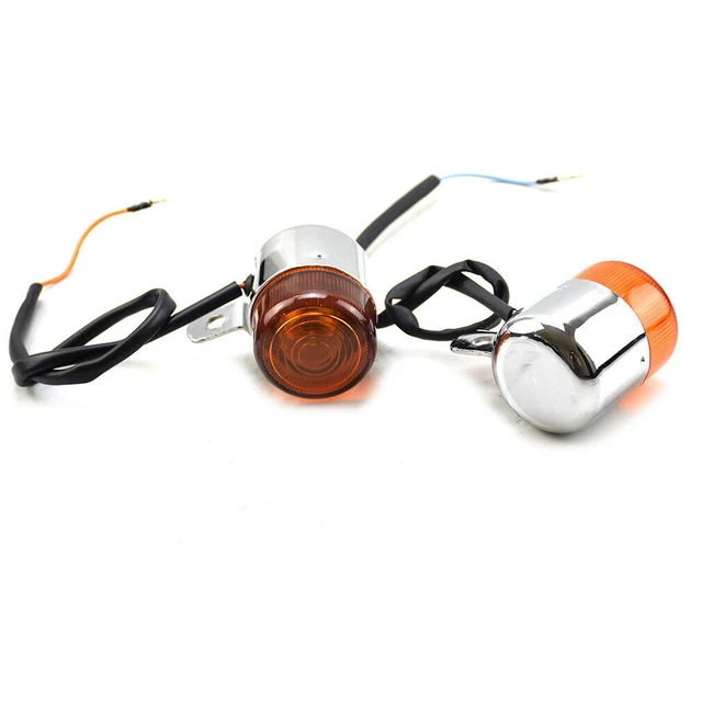 4 Pcs Motorcycle Turn Signal Lights 12V Amber Flasher Indicator Motorbike Accessories For HONDA Z50 MONKEY CHALY DAX ST50 ST70 4