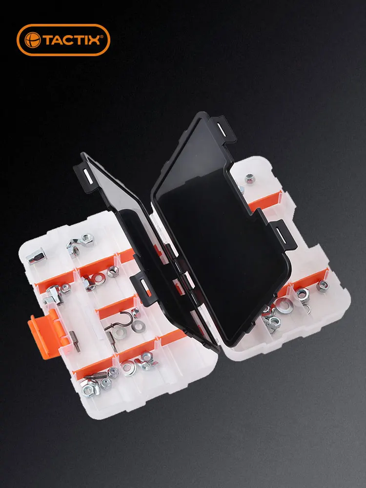 

Plastic Organizing Boxes Organizer Toolbox Screw Storage Parts Double-sided OpenTool Box Sorting Hardware Accessories
