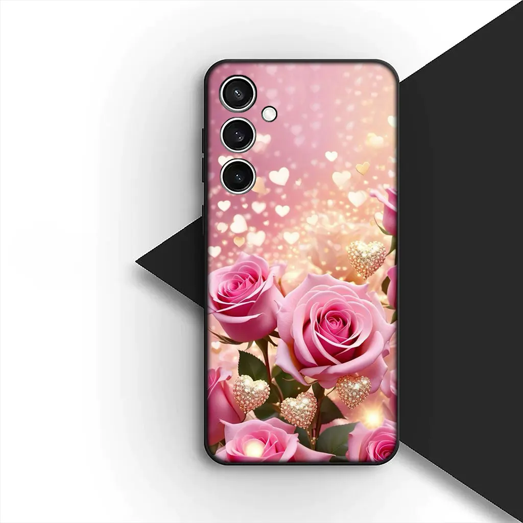 Elegant Red Rose and Pink Peony Floral Phone Case