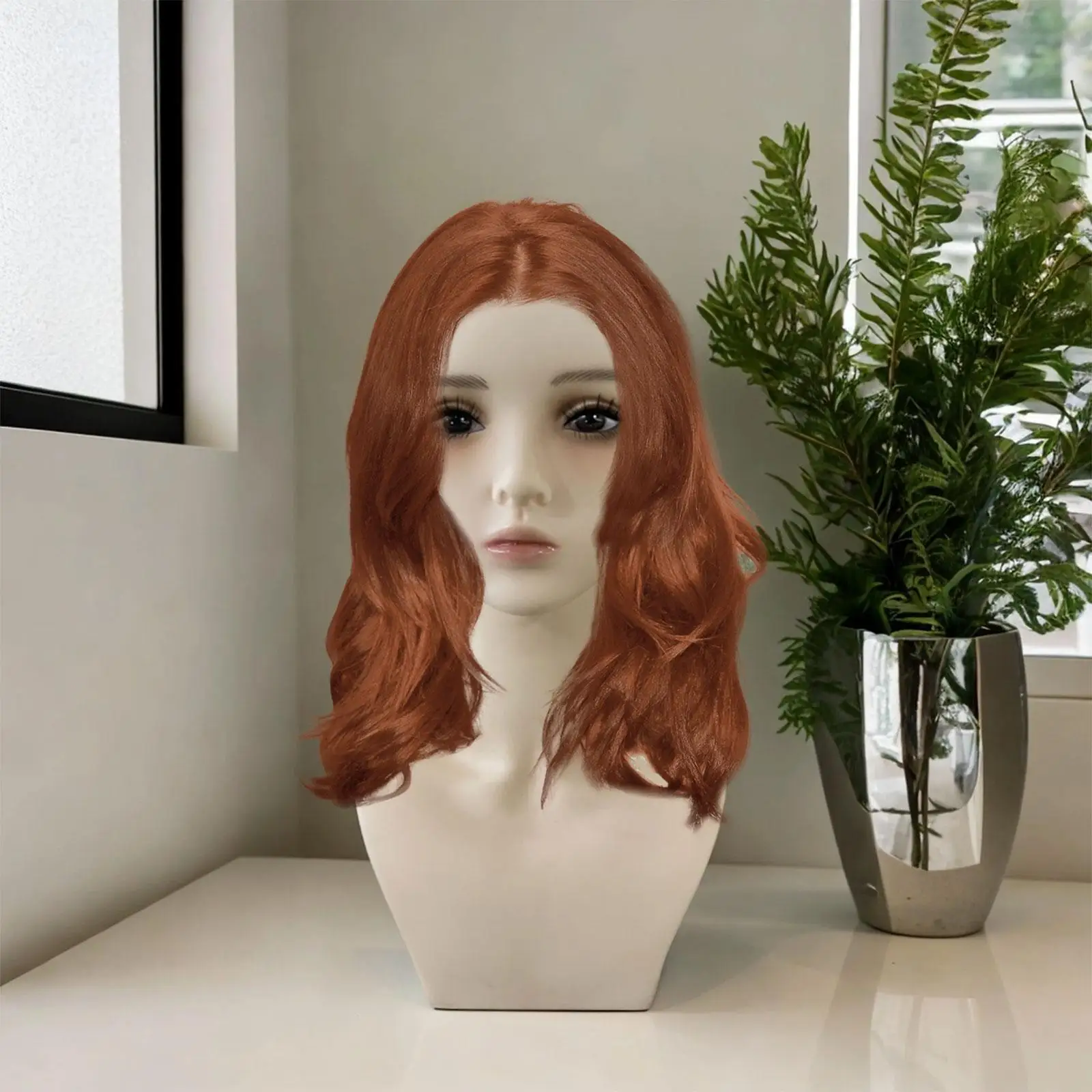 

Female Wig Head Mannequin Multipurpose Manikin for Hats Earrings Wigs Making