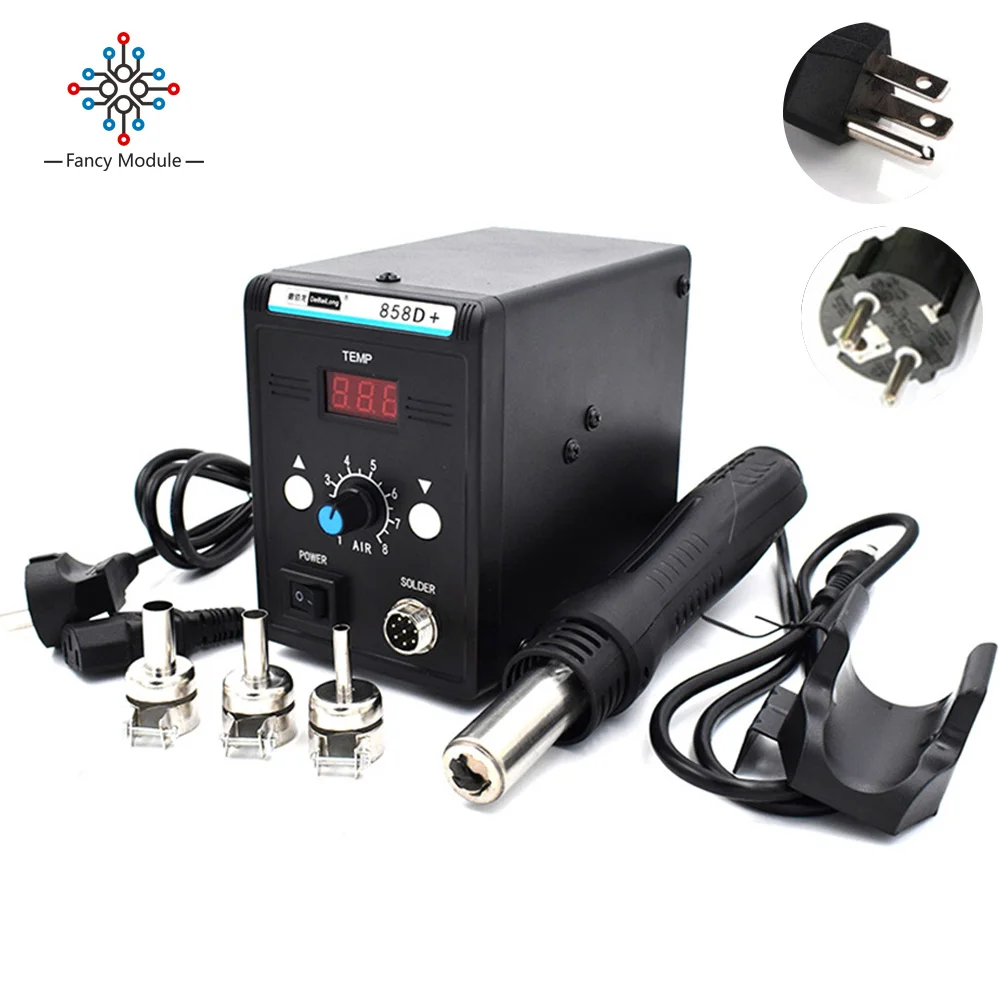 110v/220v 760w Soldering Station Led Digital Hot Air Gun Rework