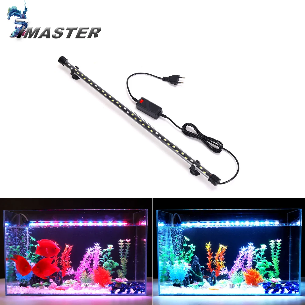 Aquarium Light 18-54CM Fish Tank Submersible Waterproof Underwater LED Lights