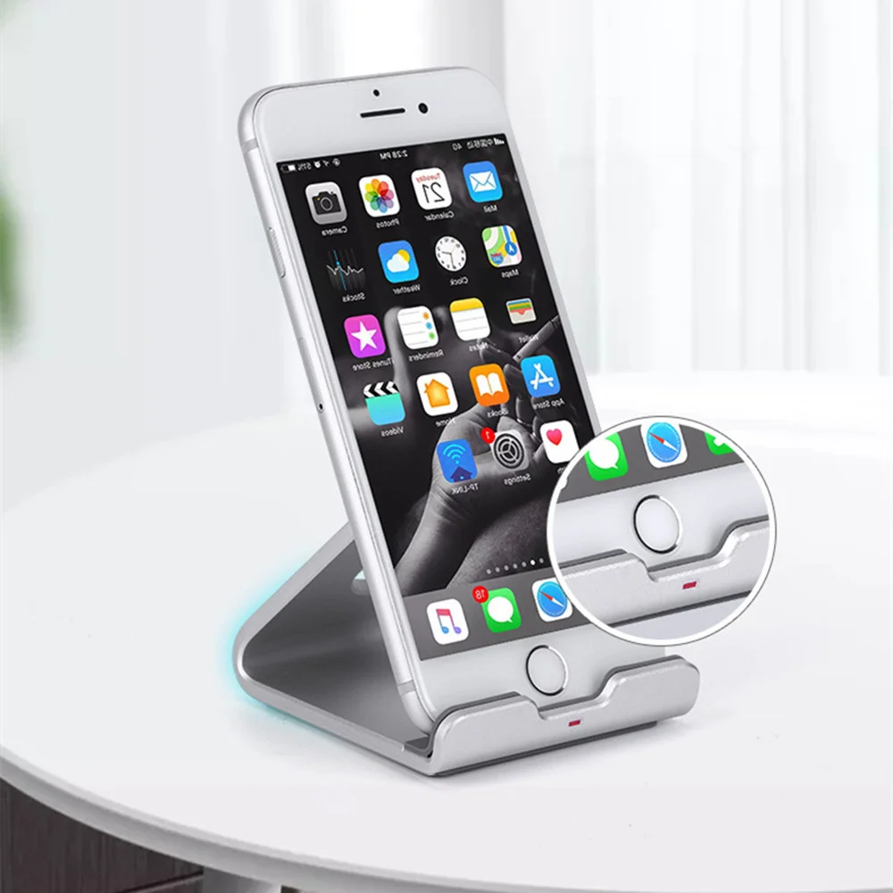Aluminum Alloy Desk Mobile Phone Holder Metal Cell Phone Holder For