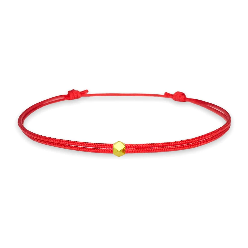 8pcs Red String Bracelet Gold Plated Beaded Ball Bracelet Kaballah