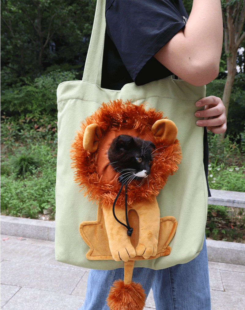 Title 10, Soft Pet Carriers Lion Design Portable Breathab...
