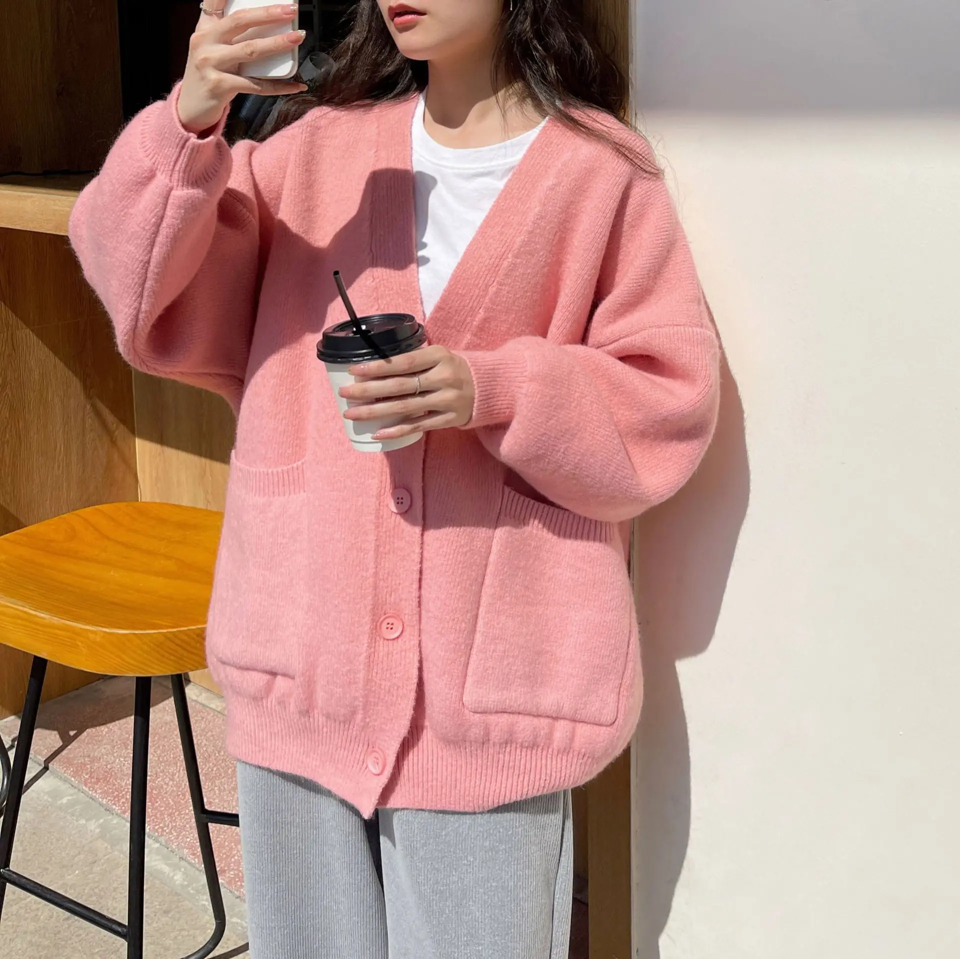 Autumn Winter Knitted Sweater Casual Cardigan