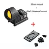 Tactical Hunting Mini RMR SRO Red Dot Scope Sight Collimator For Glock Rifle Reflex Sight Scope 20mm Rail Mount 3