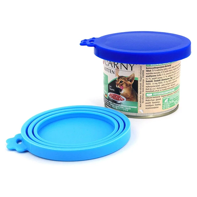 1PC General Storage fresh food Seal lid Pet supplies Cat food dog food silicone pet can lid 4