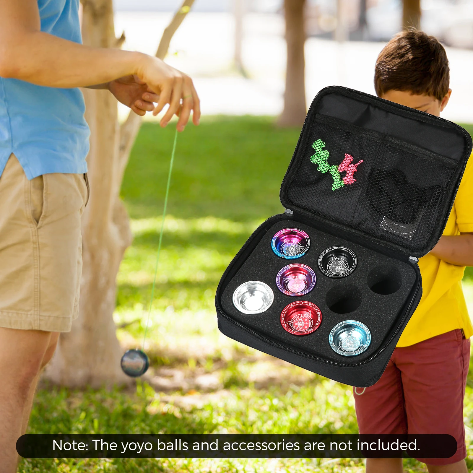 Yoyo Ball Yoyo Ball Holder Storage Bag Shock-absorbing Yo Yo Protective Bag Case 8 Yoyo Balls Accessories
