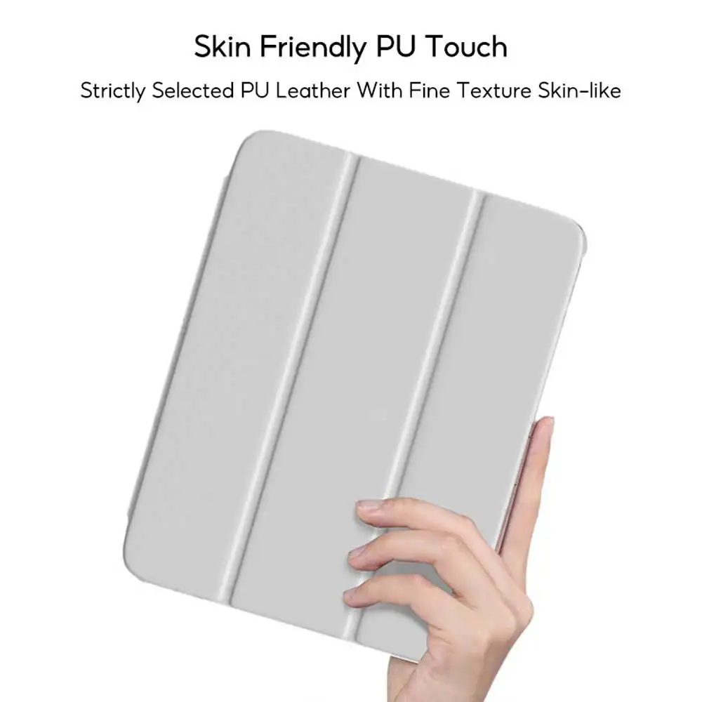 Sleek Transparent iPad Case with Pencil Holder