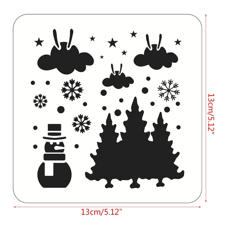 Pack of 16 Christmas Drawing Template Stencils Reusable Anti-break Painting  Stencils for Painting on Wood Wall Glass - AliExpress