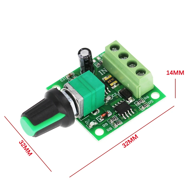 

Регулятор скорости двигателя постоянного тока Mini 1803BK, модуль контроллера 1,8-15 в, регулируемый регулятор переключатель для стандартного управления яркостью