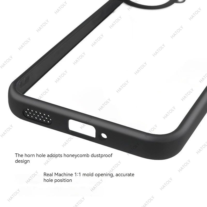 Transparent Black Frame Anti-Shockproof TPU Case for Xiaomi Poco F7 Series
