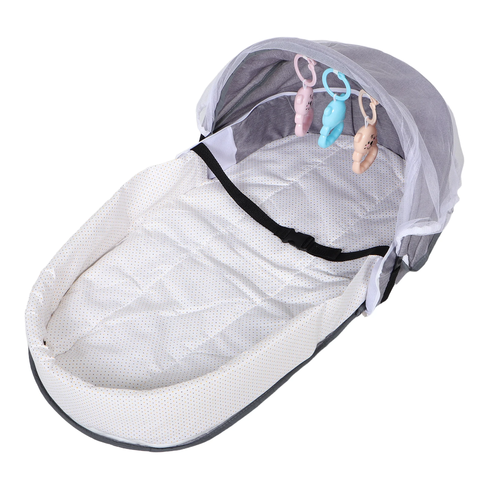 1pcs Baby Bionic Isolation Bed Crib Washable Bassinet Sunshade Lounger Portable Travel Foldable Mesh Net Infant Bed