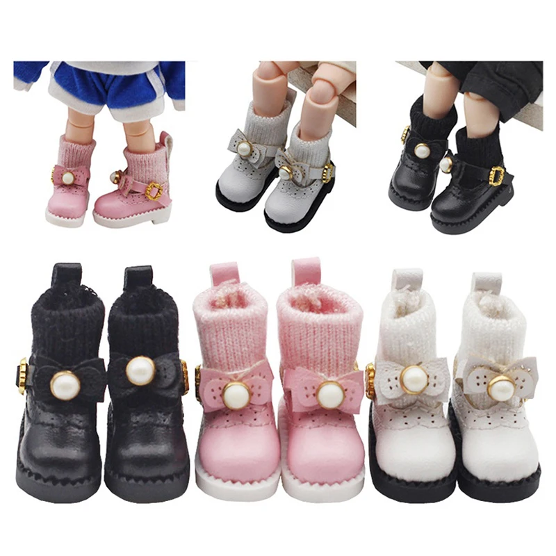 XiDonDon Bottes De Chaîne Pour Poupées – Ob11, DDF, Body9, 1/12 BJD, GSC – Noires – Accessoire De Mode