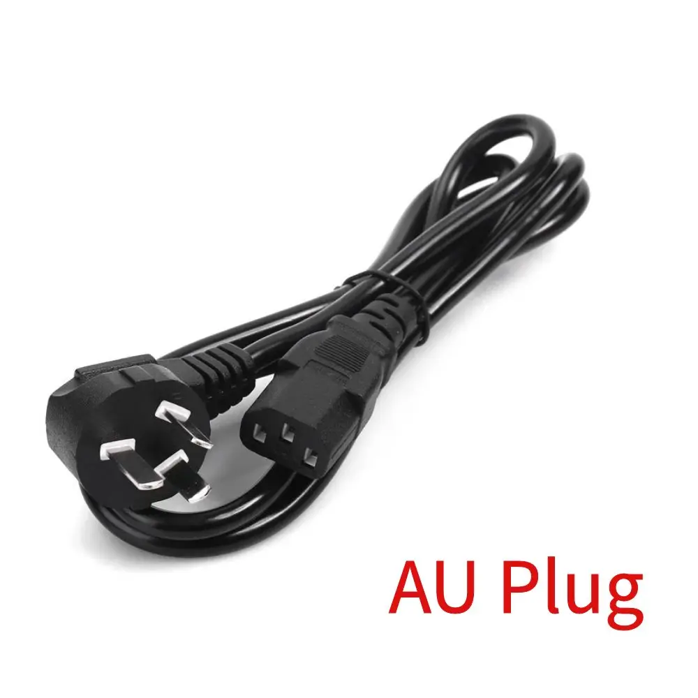 Universal 1.2M AC Power Cable Cord with 3-Prong Plug for Electronics and Appliances