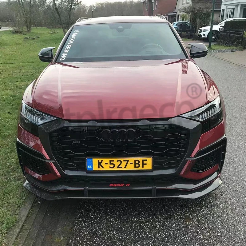 아우디 Q5 Q5L SQ5 Q7 SQ7 FY 4M 45 50 55 60 TDI TFSI S 라인 Sline 2016-2020 ABT 스타일 블랙 사이드 미러 커버 교체