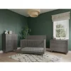 3-Piece Surrey Hill Nursery Set with 4-in-1 Convertible Crib Dresser and Chest Grows with Baby Toasted Chestnut/Lunar Gray Tip 1