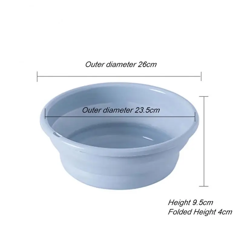 Household Folding Washbasin Portable Student Dormitory Wash Washbasin Travel Outdoor Camping Basin Portable Water Basin