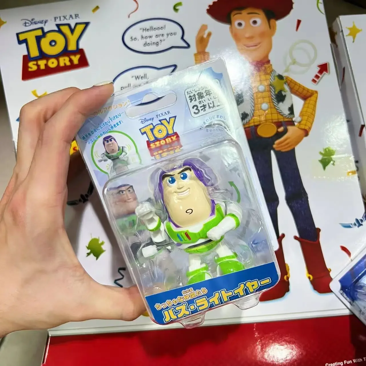 thumbnail image 1 of Figura de acción de articulaciones móviles de Toy Story de Disney, juguetes mecánicos, robot Buzz Lightyear, Woody, extraterrestre verde, modelo coleccionable, regalo, 1 of 5