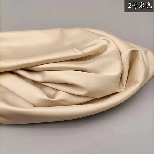 Fabric High-Density Matte Satin Micro-Stretch Blue Red Drape