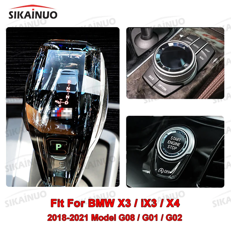 3本セットクリスタルギアシフトノブカーインテリアアクセサリーbmw X3 