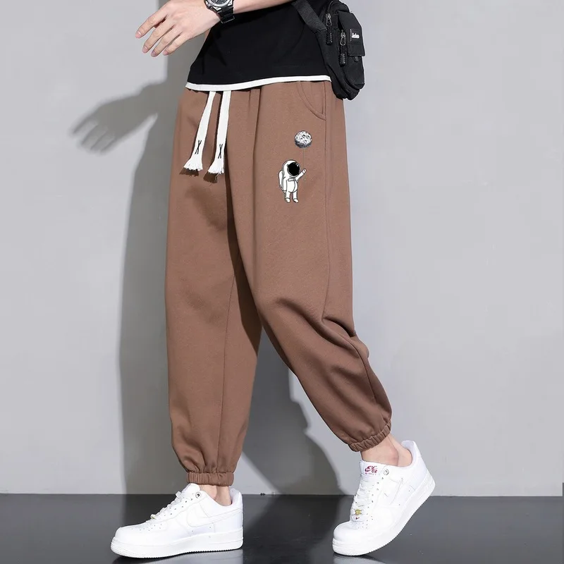 

2023 New Leisure Sweatpants Spring and Autumn Leggings Cropped Pants Joggers Pants Men Baggy Pants Streetwear Men
